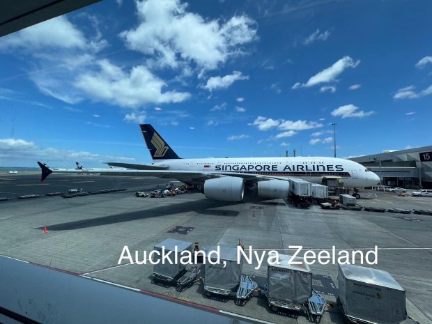 Jag är på Nya Zeeland